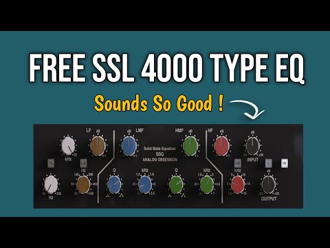 FREE SSL 4000 Type Console EQ ⎮Tested On Drumkit And Piano ⎮ SSQ By Analog Obsession