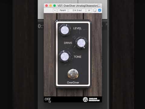 &quot;OverDiver&quot; Classic Overdrive Pedal Plug-in - Analog Obsession