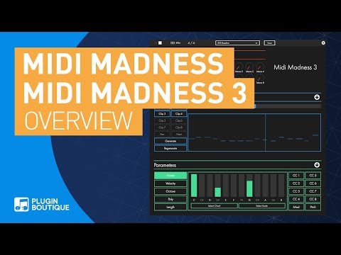 MIDI Madness 3 | Generate MIDI Melodies, Chord Progressions &amp; Bass lines Plugin