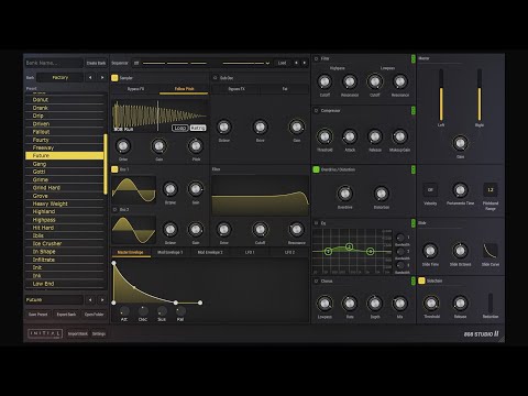 808 Studio 2 - Bass Synth Plugin (VST, AU, AAX compatible)