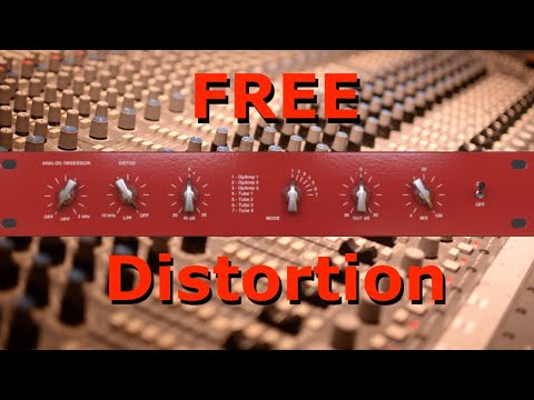 Analog Obsession - Distox - Free VST/Plugin | Quick Demo Test (Free Plugin)