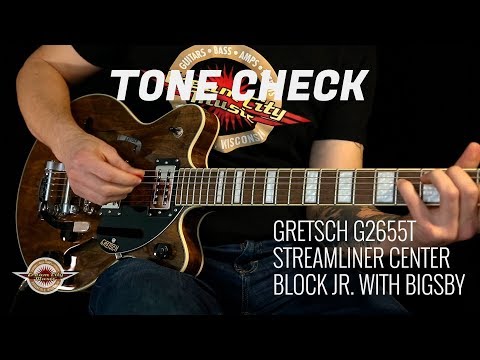 TONE CHECK: Gretsch G2655T Streamliner Center Block Jr. Guitar Demo | NO TALKING