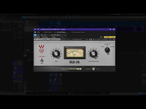 2 different ways to use the Waves CLA-2A