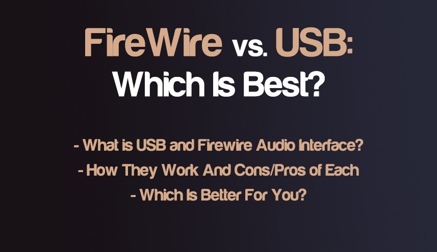 FireWire vs USB: Which Should I Choose? | Cons & Pros And Main Differences | integraudio.com