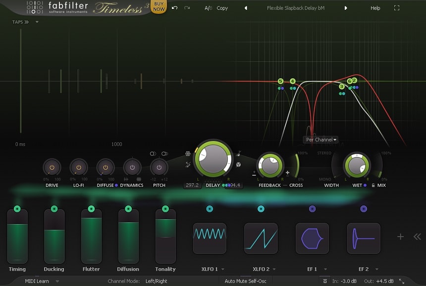 Fabfilter Timeless 3 Review - 9 Best Delay Plugins For Music Production | Integraudio.com