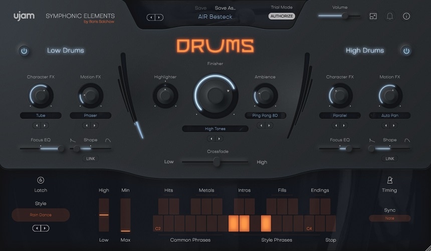 UJAM Symphonic Elements DRUMS Review - Top 11 Drums & Percussion Plugins (And 5 Best FREE Plugins) | Integraudio.com
