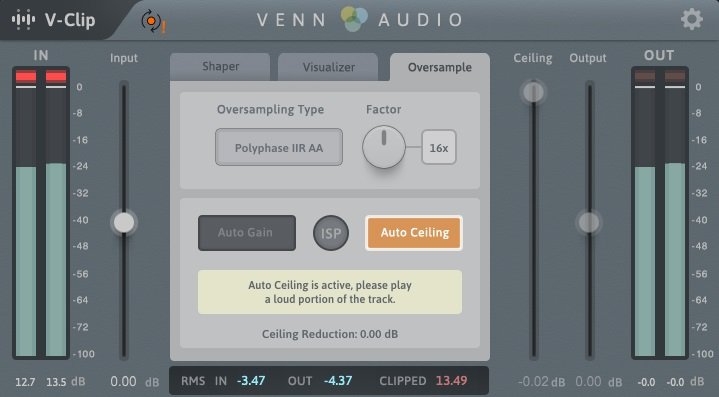Venn Audio V-Clip  - Top 7 Clipper Plugins (Best Limiter Alternatives) | Integraudio.com