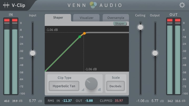 Venn Audio V-Clip Review - Top 7 Clipper Plugins (Best Limiter Alternatives) | Integraudio.com