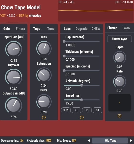 Chow Tape Model - Best Free Tape Emulation Plugins | integraudio.com