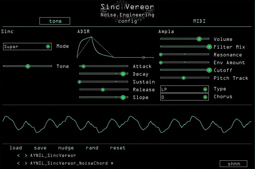 Noise Engineering Sinc Vereor- Top 15 Plugins For Techno, House, Electro, Tech House, UK Garage (And Best FREE TechnoPlugins) | integraudio.com
