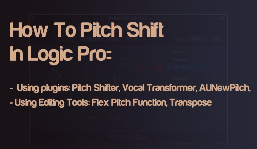 How To Pitch Shift Audio In Logic Pro? Using Plugins & Edit Tools | integraudio.com