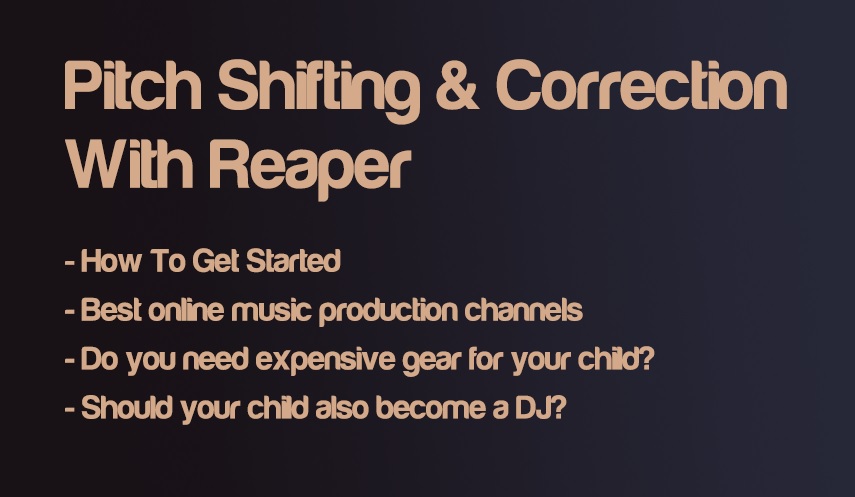 How To Pitch Shift And Pitch Correct In Reaper - Step by step | integraudio.com