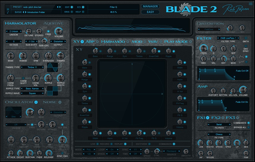 Rob Papen Blade 2  - Top 12 Subtractive Synth Plugins (And 8 FREE Synths) | integraudio.com