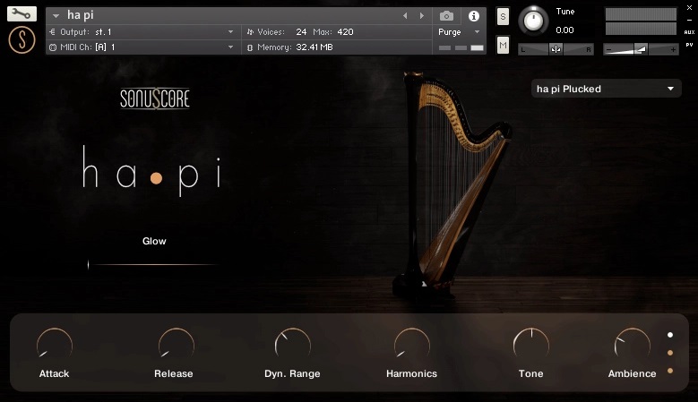 Sonuscore ha•pi - Concert Harp - Top 11 Harp Plugins (AND 3 Best FREE Harp Plugins) | integraudio.com