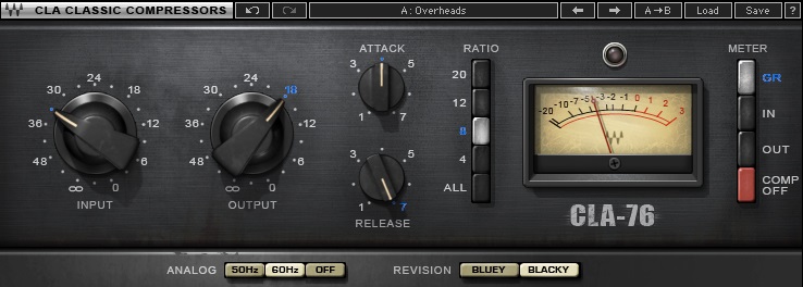 Waves CLA-76 - Top 12 Plugins For Mixing Guitars (Acoustic, Electric & Bass) | integraudio.com