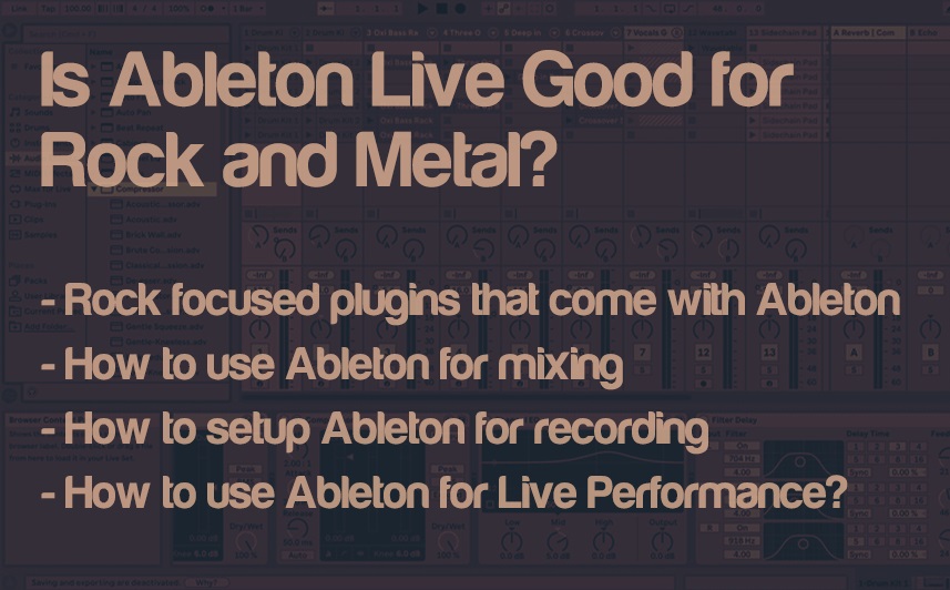 Is Ableton Live Good for Rock and Metal Bands? | integraudio.com