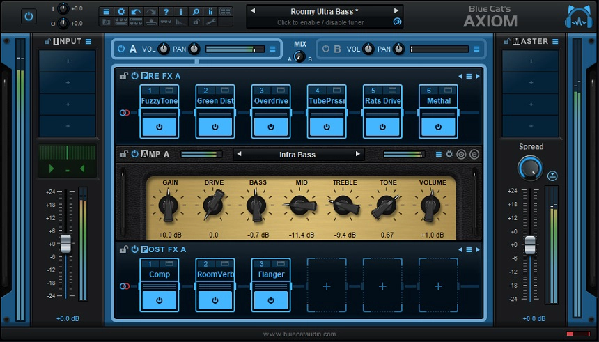 Blue Cat's Axiom (Best Value) - 10 Best Bass Amp Plugins (And 5 Best Free Simulators) | integraudio