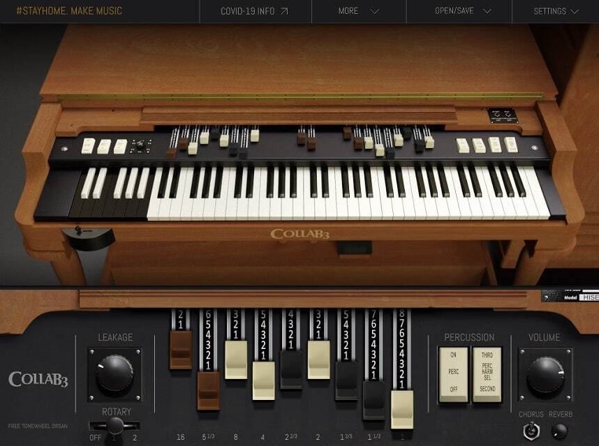 Sampleson CollaB3 Tonewheel B3 Vintage Organ - 20 Best Plugins For Cubase (And 14 Free Plugins) | integraudio.com