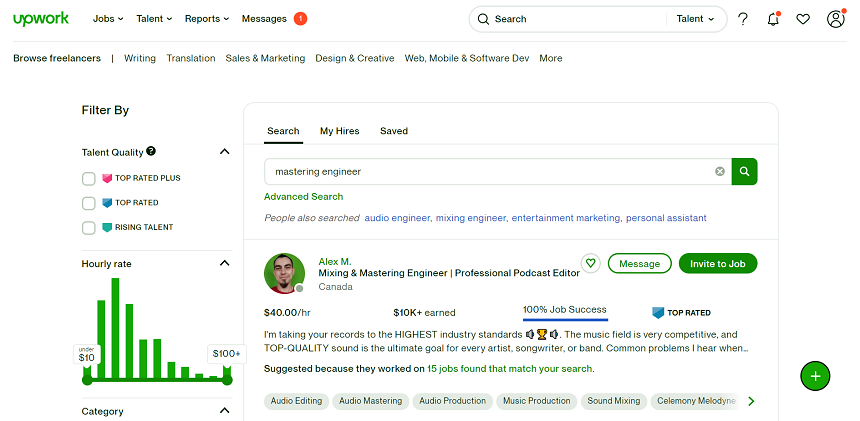 Upwork - Top 11 Sites To Find Your Music Production Job | integraudio.com