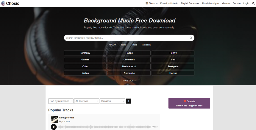 Chosic - 17 Websites To Download Music For FREE Legally | integraudio.com