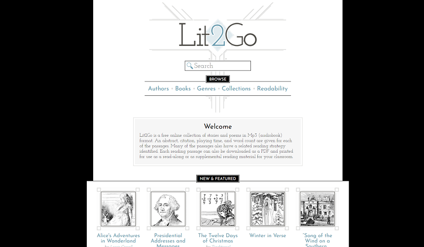 Lit2Go - The 12 Best Sites To Download Free Audiobooks | integraudio.com