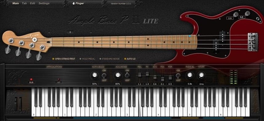 Ample Bass P Lite II - 30 Best Free AAX Plugins For Music Production | integraudio.com