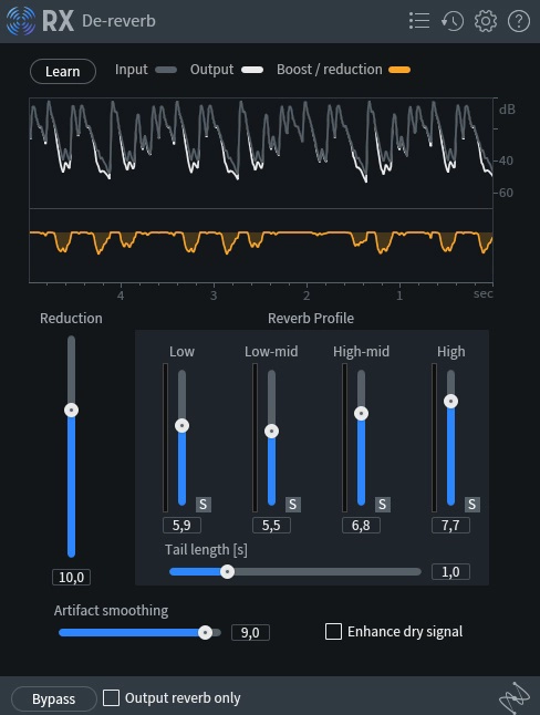 iZotope RX De-Reverb