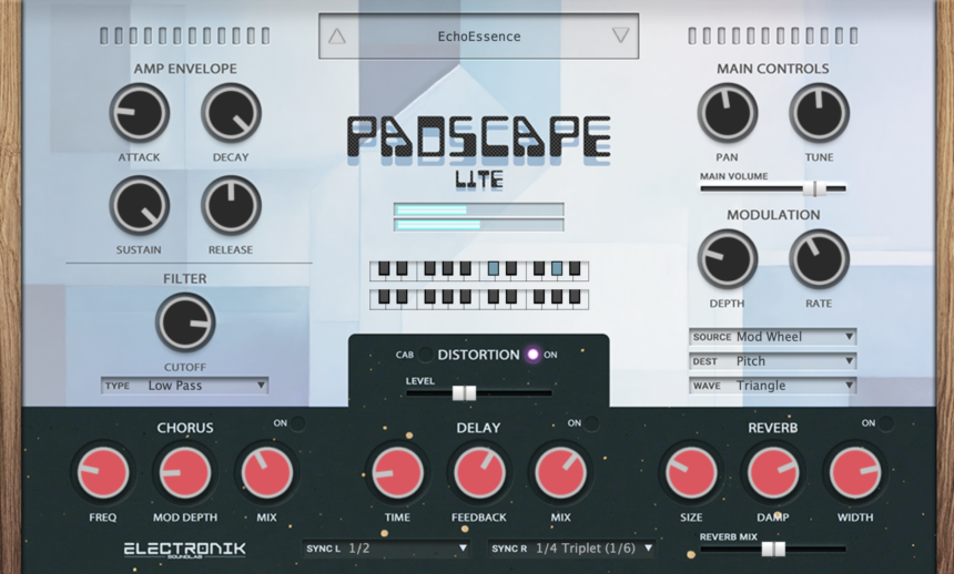 FREE Plugin: Electronik Sound Lab Releases Padscape Lite - 2024 Update