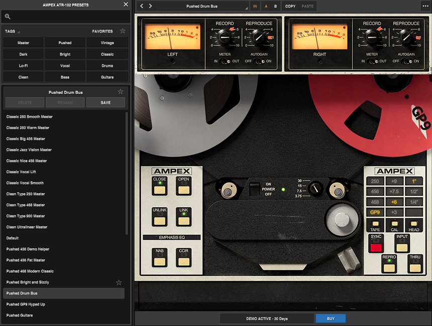 UAD Ampex ATR-102 Mastering Tape Recorder