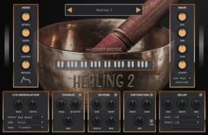 Quiet Music Healing 2 Tibetan singing bowl plugin interface