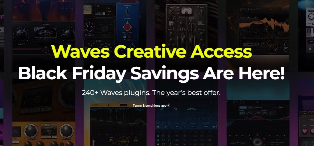 Waves Audio Black Friday Sale. Plugins