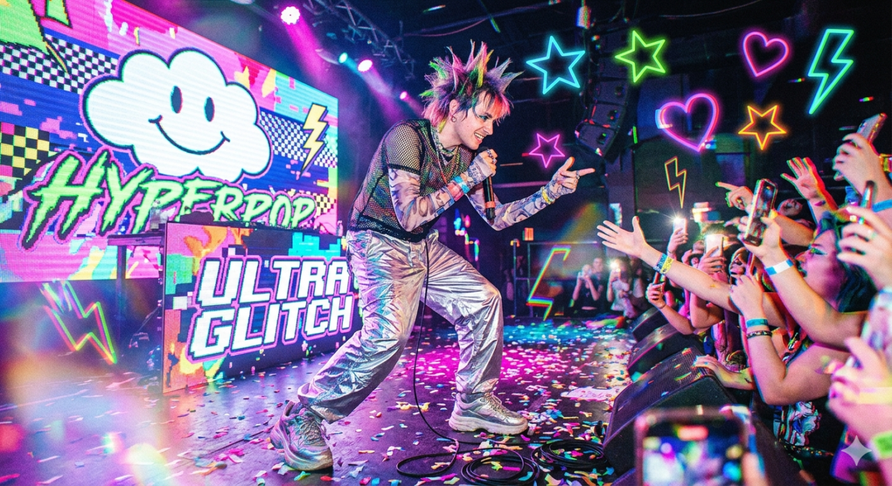 Producing a hyperpop beat, Charli XCX SOPHIE 100 gecs Underscores