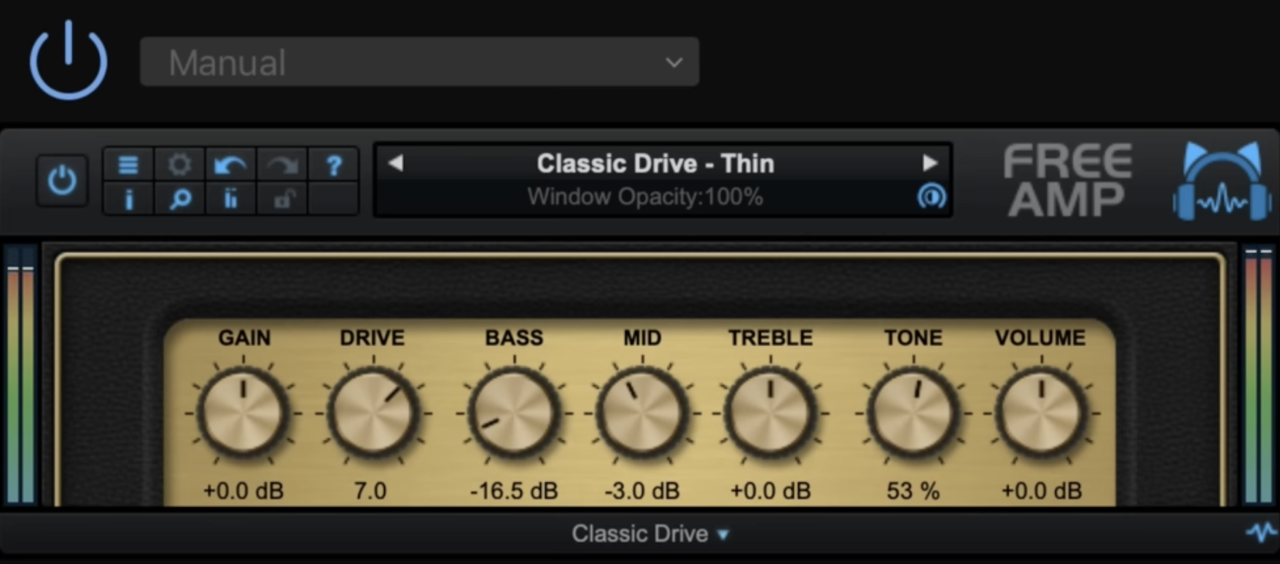 Blue Cat’s Free Amp Classic Drive