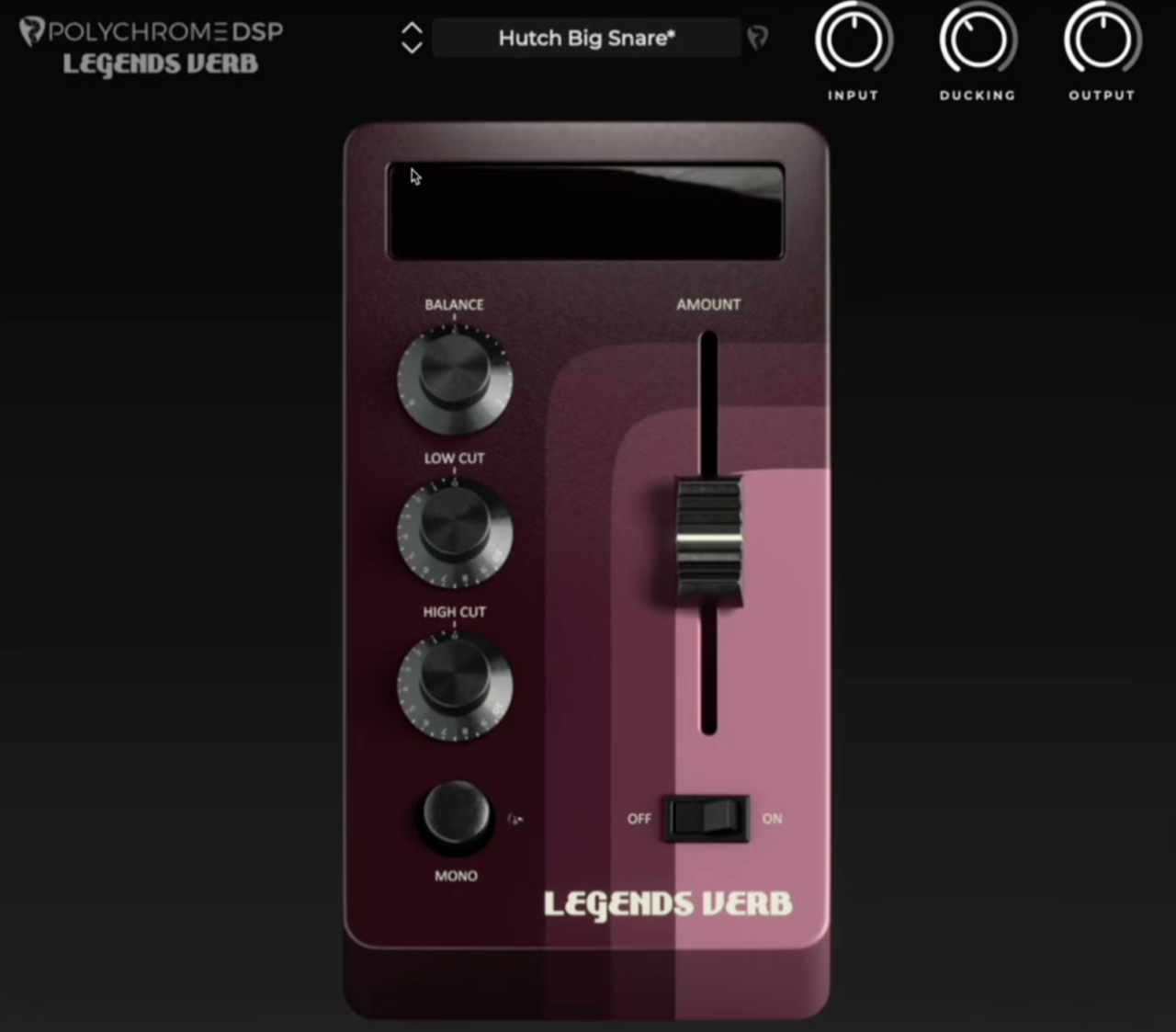 Legends Verb by PolyChrome DSP