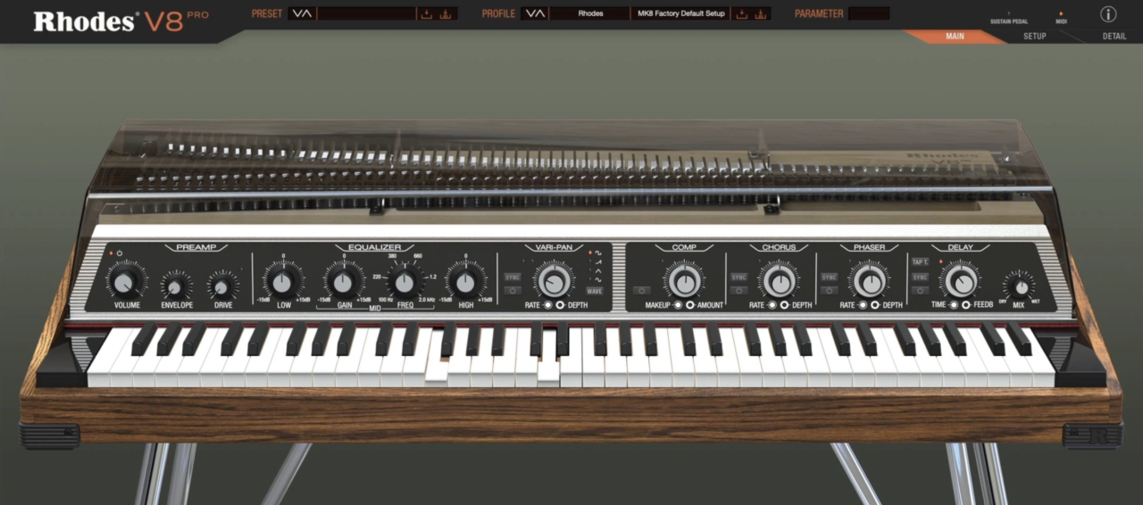 Rhodes V8 electric piano