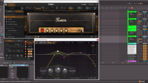 Background lead guitar with ToneX Plexi capture and Pro-Q 4 EQ