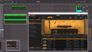 Alt Pop guitar chord clips with amp gain automation in Ableton Live 12