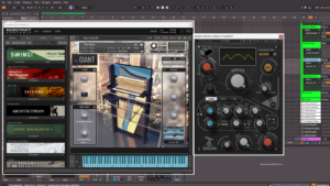 The Giant piano in Kontakt distorted with Waves Berzerk