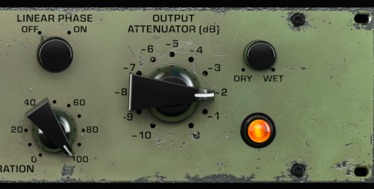 Royal Compressor XT Saturation, Linear Phase, Output Attenuator and Dry/Wet controls